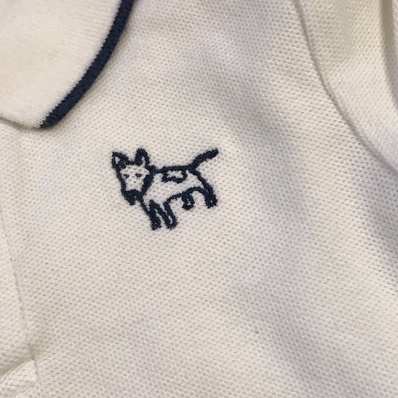 Janie and Jack Boys Polo Shirt and One Piece Embroidered Dog, Car 18-24 Months - Picture 4 of 10